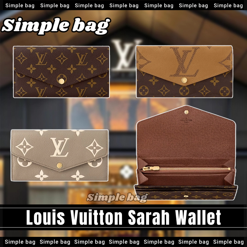 💯หลุยส์วิตตอง🍑Louis Vuitton Sarah Wallet LV กระเป๋าสตางค์ #Simple bag