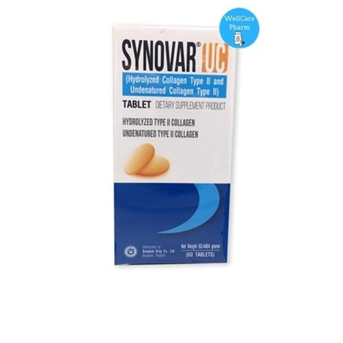 SYNOVAR UC II 60'S /รุ่นขวดเดี่ยว 60 เม็ด ซินโนวาร์ ยูซี คอลลาเจนไทพ์ ทู
