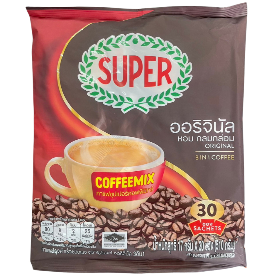 ซื้อ CoffeeMix ซุปเปอร์กาแฟ 3in1 ออริจินัล 17 กรัม (30 ซอง/ถุง)