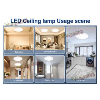 ไฟ LED โคมไฟติดเพดานทรงกลม 24W 36W 48W ไฟเพดาน LED ไฟห้องนอน (แสงขาว)