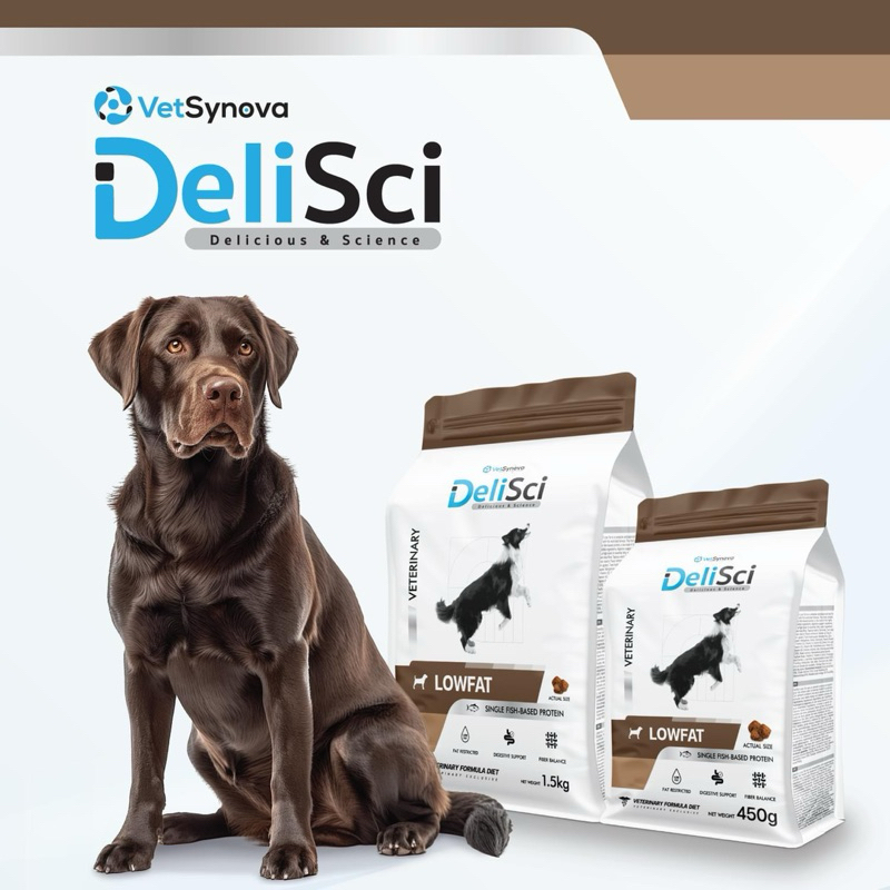 Delisci Low fat แบบเม็ด exp 01/26 อาหารไขมันต่ำ สำหรับสุนัขที่มีปัญหาในการย่อยไขมัน