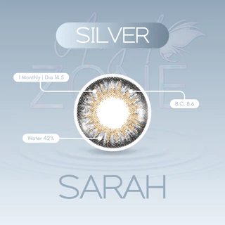 Angel Zone คอนแทคเลนส์ รุ่น Sarah Silver 14.5 (รองรับสายตาปกติและค่าสายตาสั้น -0.50 ถึง -6.00)