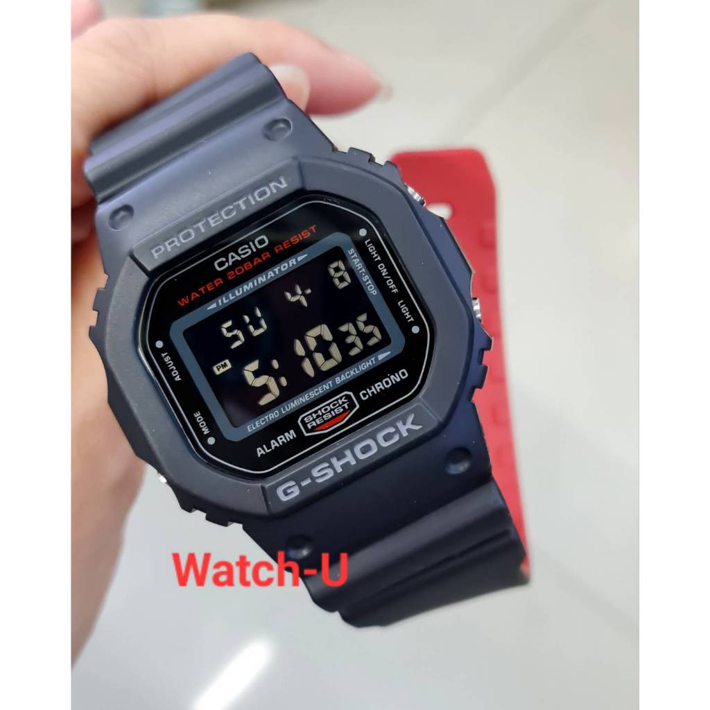 นาฬิกาข้อมือผู้ชาย G-Shock รุ่น DW-5600HR-1 (DW-5600HR-1DR)