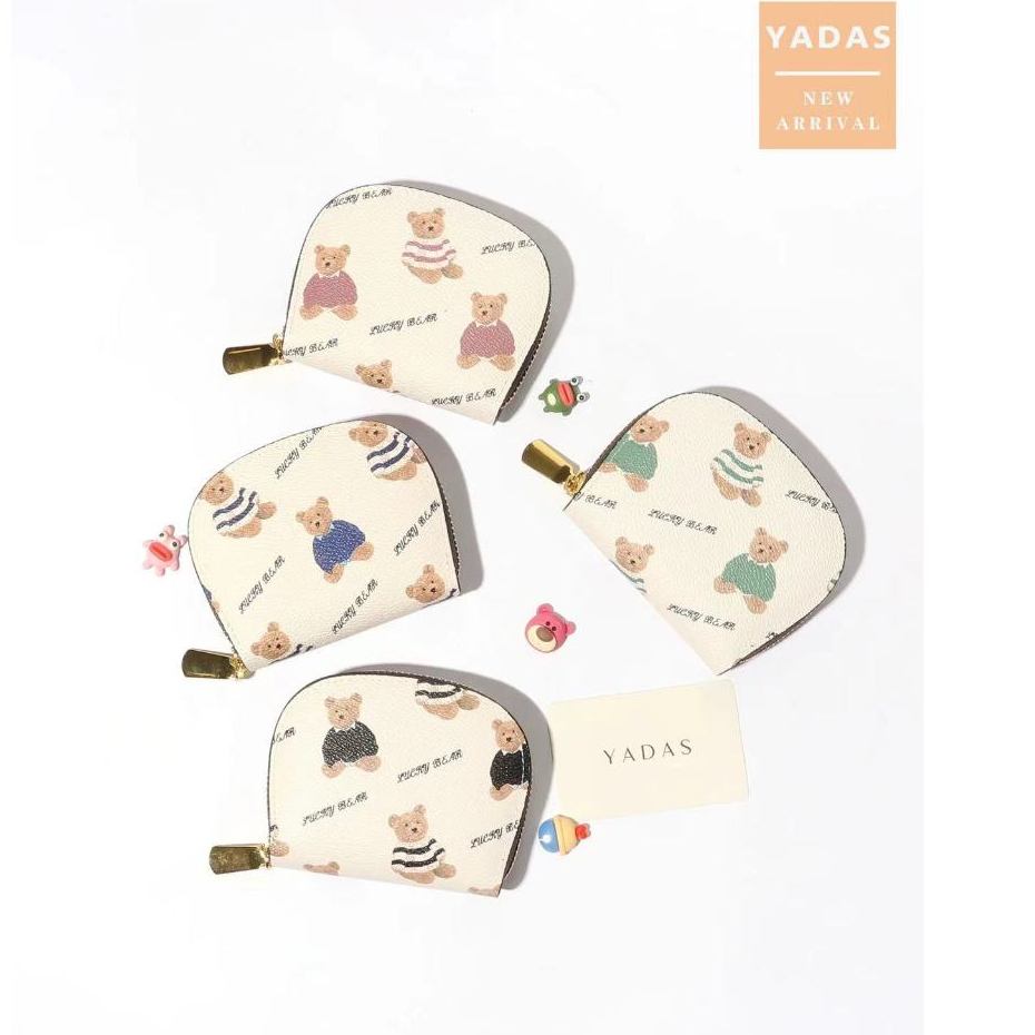 พร้อมส่ง !!!กระเป๋าใส่บัตร YADAS กระเป๋าสตางค์ผู้หญิง ใส่เหรียญได้ ใช้งานสะดวกแบบเกาหลี ลายน่ารักพร้อมกล่อง1418 – โปรปัง