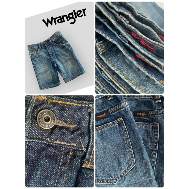 New Arrival กางเกงยีนส์ขาสั้นเด็ก ชาย หญิง Wrangler แบรนด์แท้