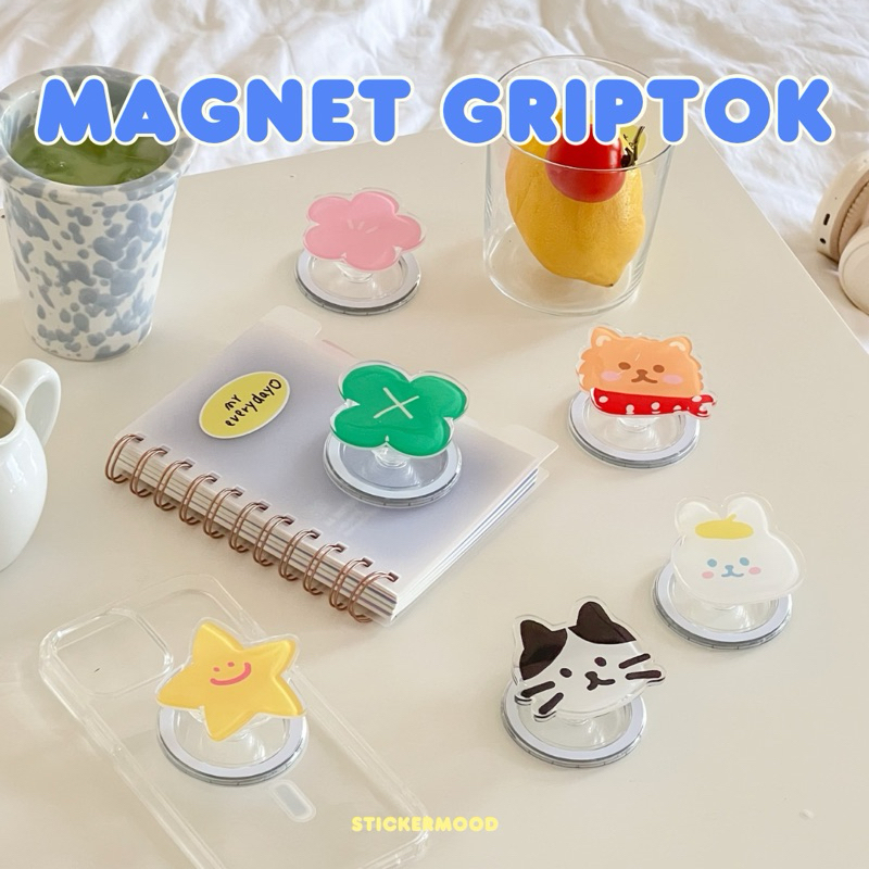 **ทักแชทขอโค้ด** Magnet Griptok กริ๊บต๊อกแม่เหล็ก (เคสที่ไม่มีวงแม่เหล็กก็ใช้ได้ค่ะ ร้านมีแถมแผ่นวงแม่เหล็กฟรี!) ⭐️🐶🍀