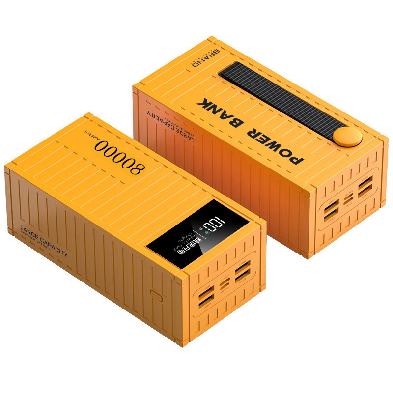 【COD】แบตสำรอง Power Bank 50000mAh 80000mAh พาวเวอร์แบงค์ แบตเตอรี่สำรอง ชาร์จเร็ว Fast Quick Charge 66W 4 USB+1 type c+
