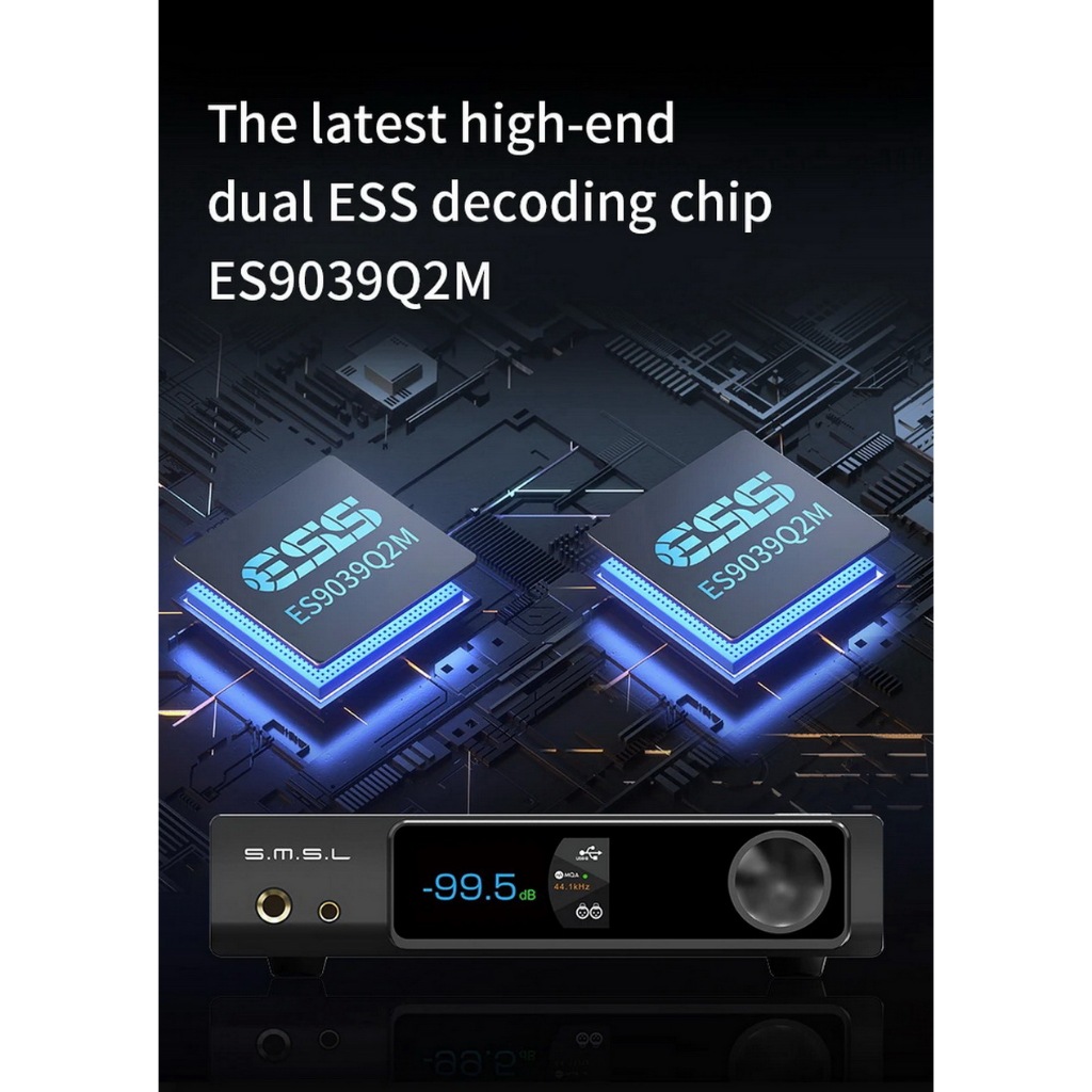 [-ประกันศูนย์ไทย-] SMSL RAW-MDA1 ตัวถอดรหัสและขยายสัญญาณเสียง ชิป ESS ES9039Q2M x2 รองรับ MQA - รูปที่ 3