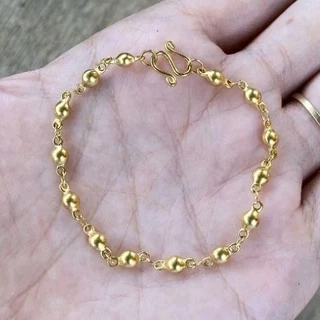 ยูสร้อยพระ สร้อยลายเม็ดกลมทอง 2 ขนาด 22k สแตนเลสเลเซอร์ ไม่ดำ ไม่เป็นสนิม