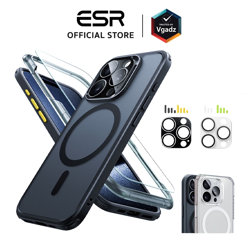 ESR เคสสำหรับ iPhone15 / 15 Plus / 15 Pro / 15 Pro Max รุ่น Classic Pro Case (HaloLock) - เซตเคสและฟิล์ม