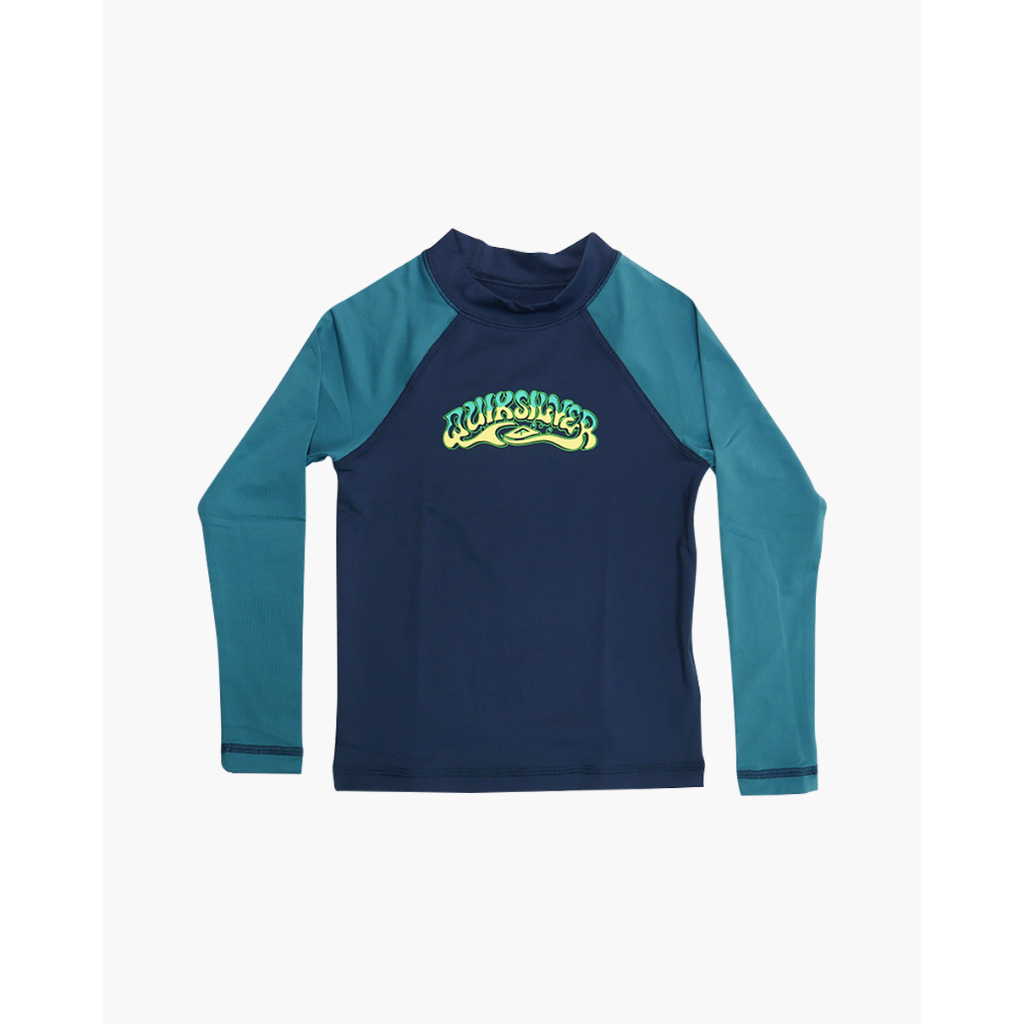 Quiksilver เสื้อว่ายน้ำแขนยาวกันแดดสำหรับเด็กผู้ชาย 4-6 ปี NEXT GEN LS BOY 241 UQKWR03068-XBBB