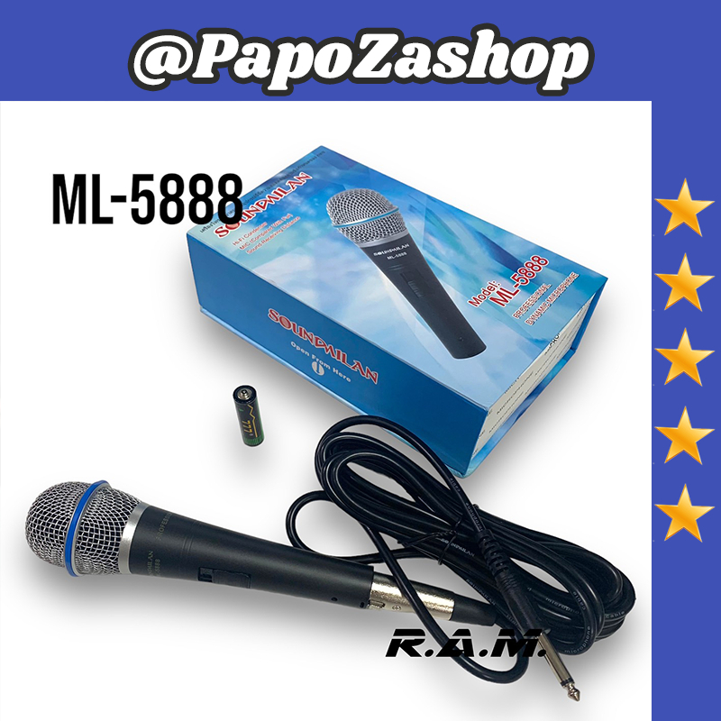 Soundmilan รุ่น ML5888 ไมโครโฟน แบบคอนเดนเซอร์ ไมค์สาย condenser