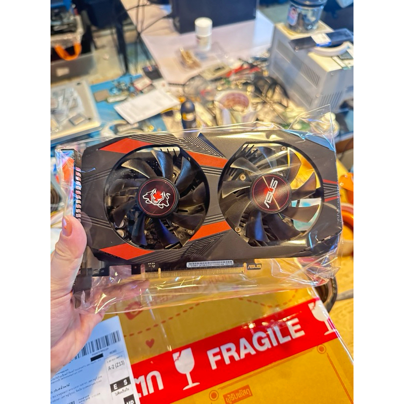 การ์ดจอมือสอง GTX1050ti 4gb oc Asus ไม่ต่อไฟเลี้ยง พร้อมส่ง