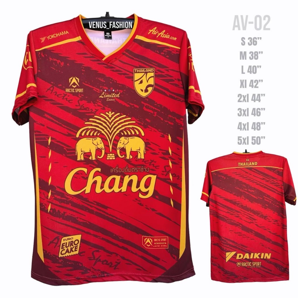 AV-02 เสื้อกีฬาพิมพ์ลาย เสื้อใส่ออกกำลังกาย