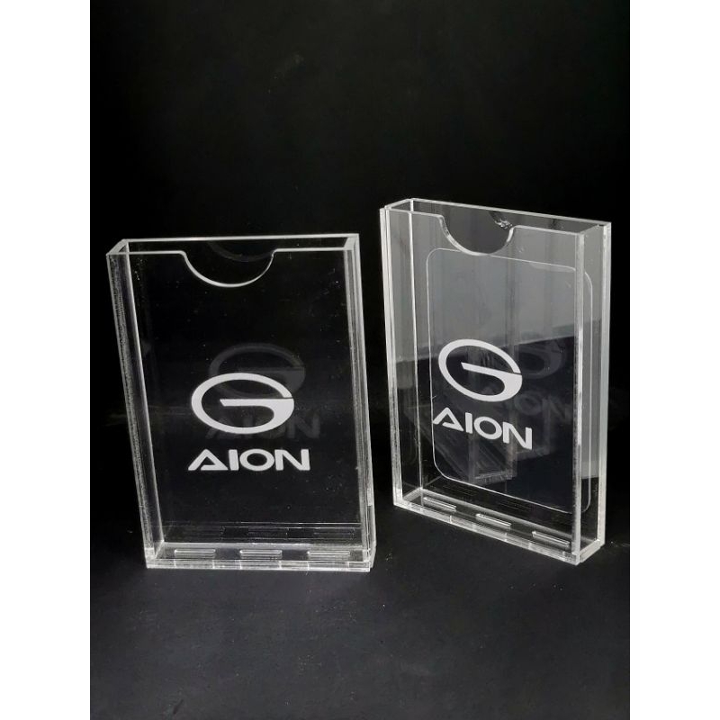 AION กล่องอะครีลิคติดผนังเก็บบัตรการ์ดชาร์จ สำหรับรถ EV AION