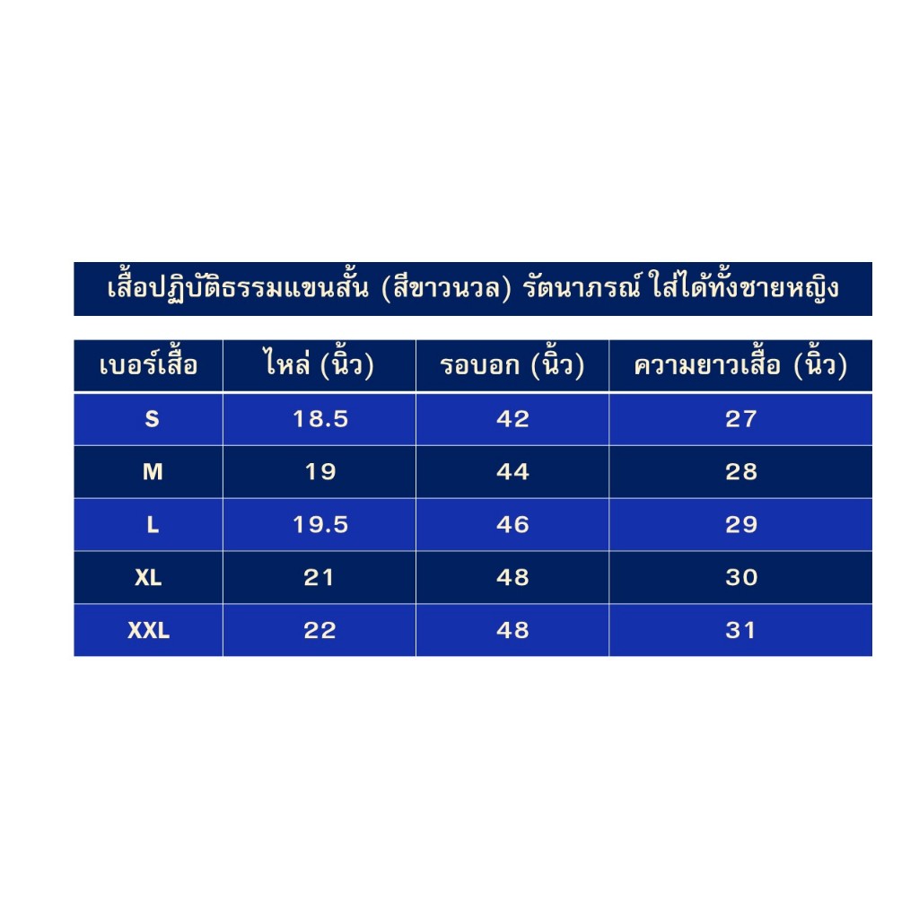 ชุดปฏิบัติธรรมผ้าฝ้ายสีขาวนวล รัตนาภรณ์ (ขายเป็นชุด เสื้อแขนสั้น +กางเกง) ผลิตจากผ้าฝ้ายธรรมชาติ ราคา ถูกที่สุด ดีลบีเคเค แกลเลอรีภาพที่ 3