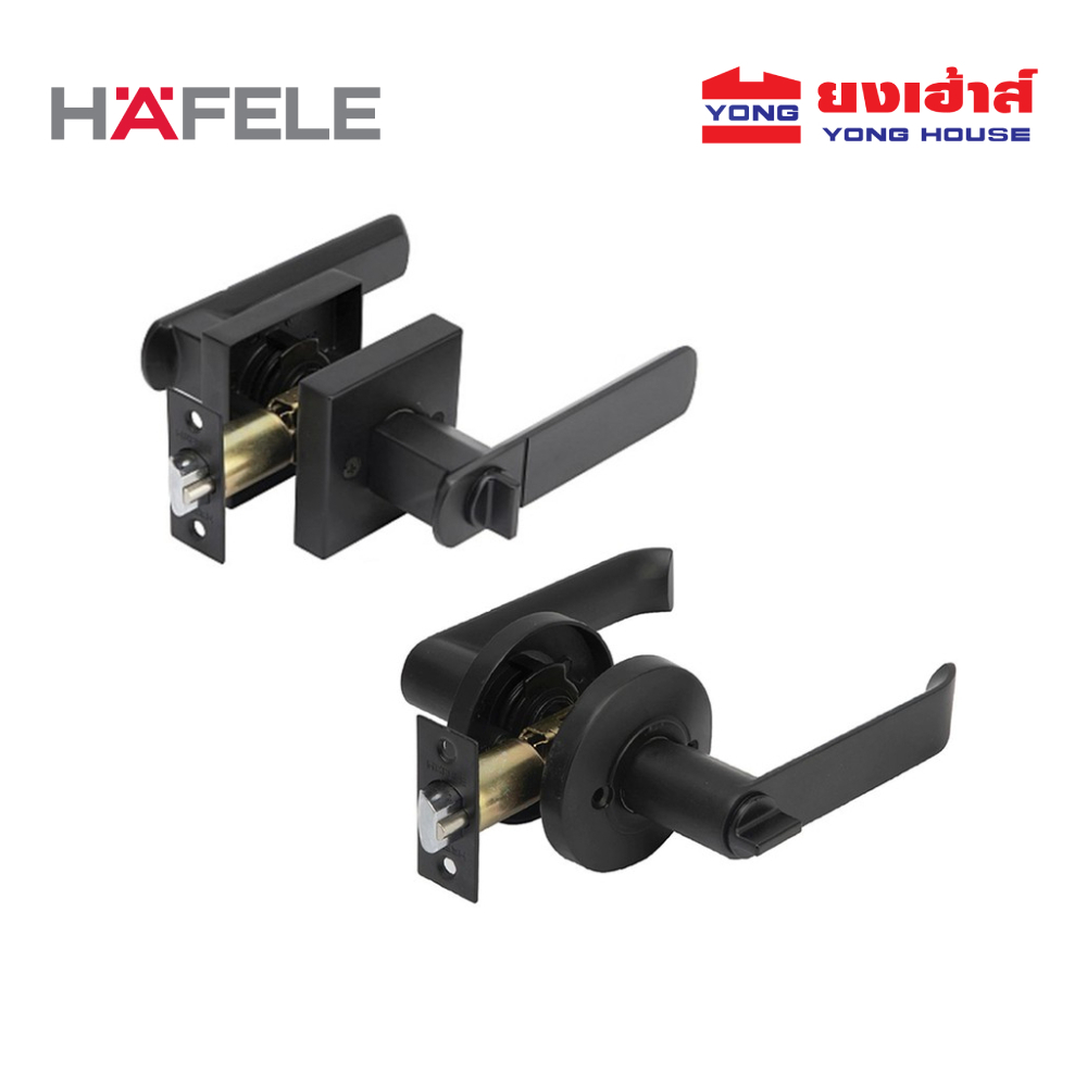 HAFELE ลูกบิดก้านโยก สีดำ รุ่น 489.10.733 489.10.741 489.10.737 489.10.745 มือจับก้านโยก ห้องทั่วไป 