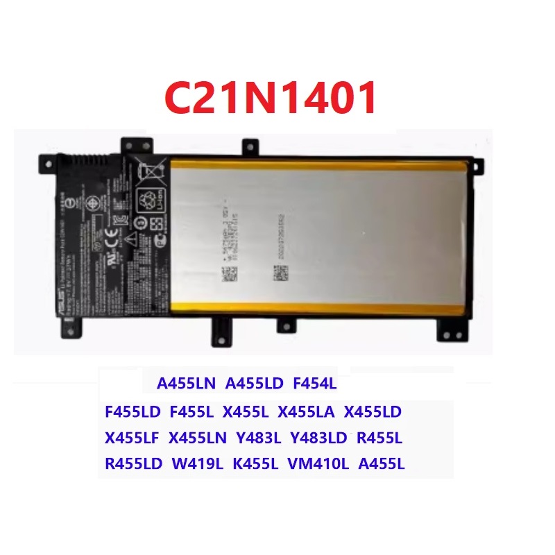 1 year warranty-Asus c21n1401 c21n1409 5000mAh laptop battery X455LA-WX058D, X455LA-WX063D