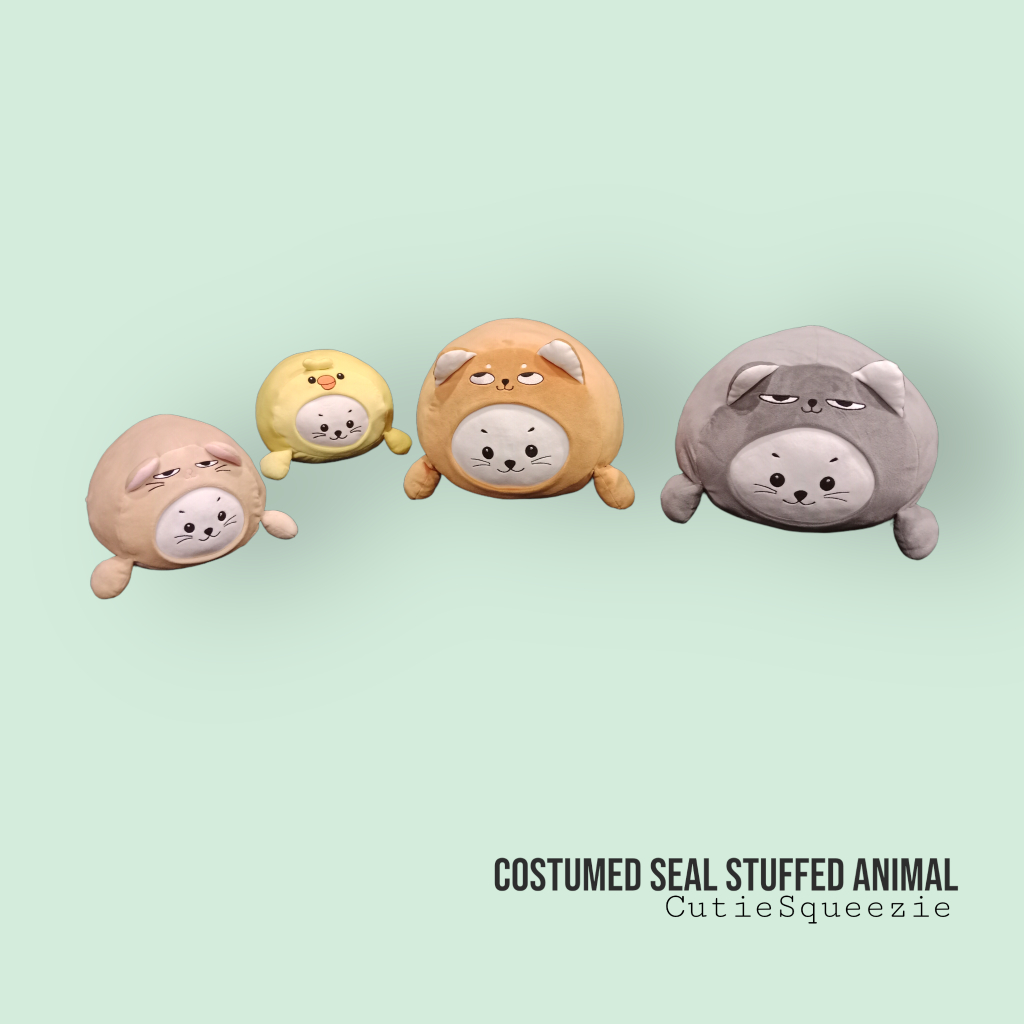 ตุ๊กตาแมวน้ำใส่ชุดสัตว์ต่างๆ Seal (Costume) Stuffed Animal