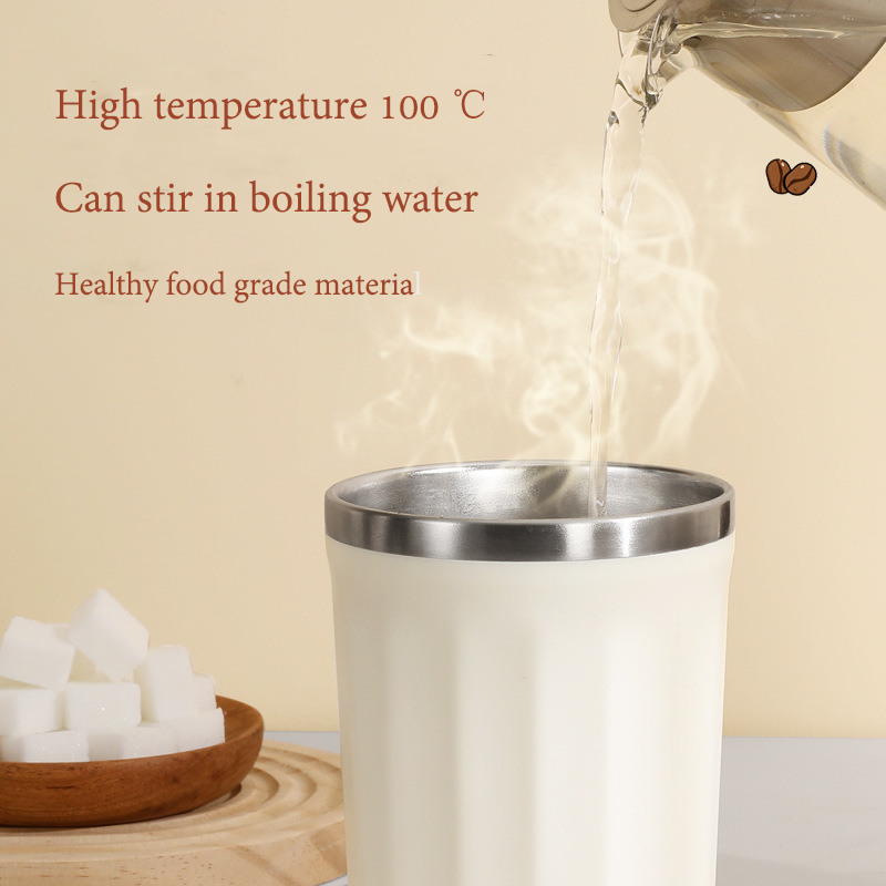 อัพเกรดใหม่ 400ML แก้วปั่น อัตโนมัติ ชาร์จ ไฟ แก้วชงกาแฟ สแตนเลส 304 แบบพกพา ปั่นโปรตีน แก้วชงกาแฟ