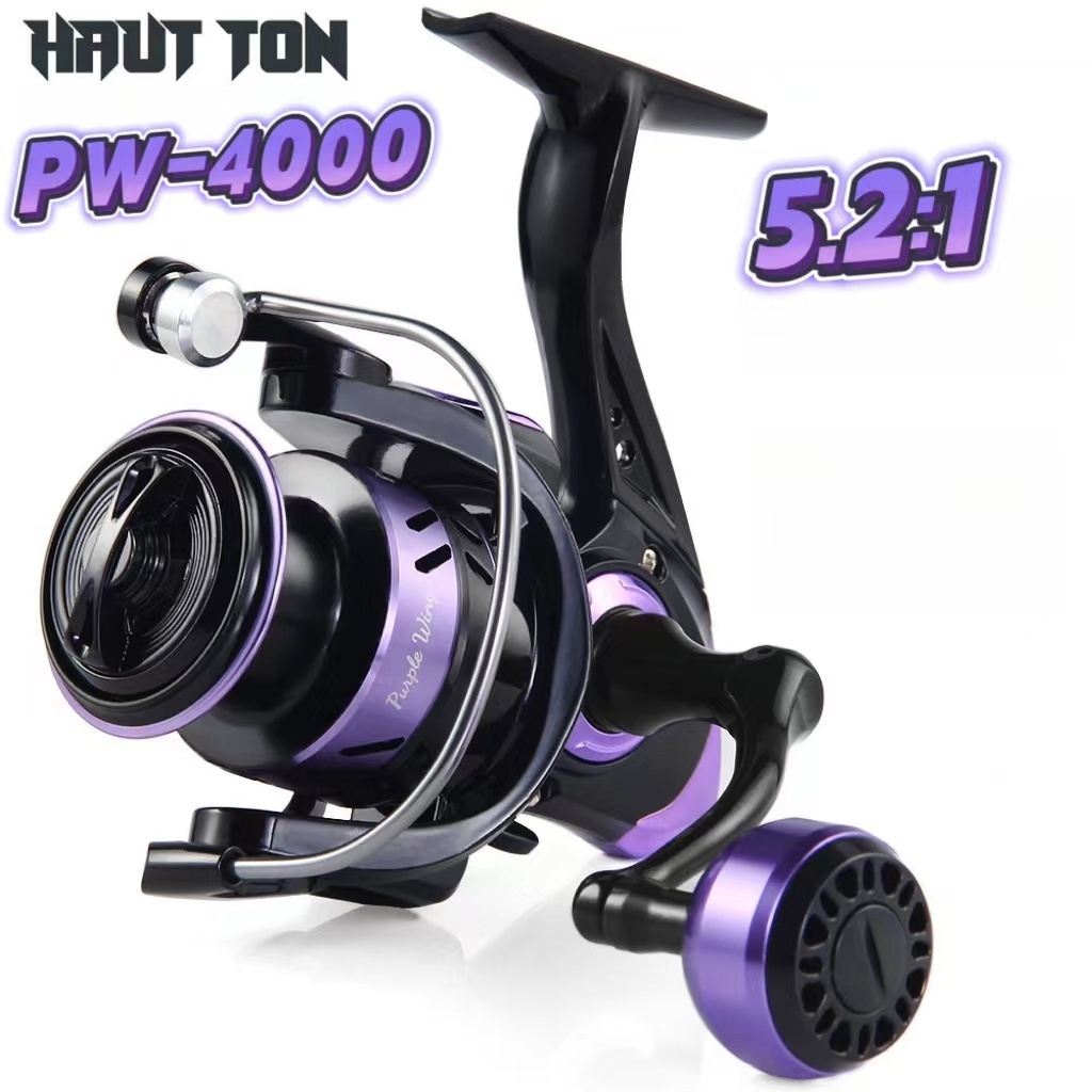 CRX ขอแนะนำ หมุนลื่นๆ รอกตกปลา Diao Delai รุ่น สีม่วง PW รอกสปินนิ่ง หน้าดิน สปิ๋ว ตีเหยื่อปลอม รอบ 