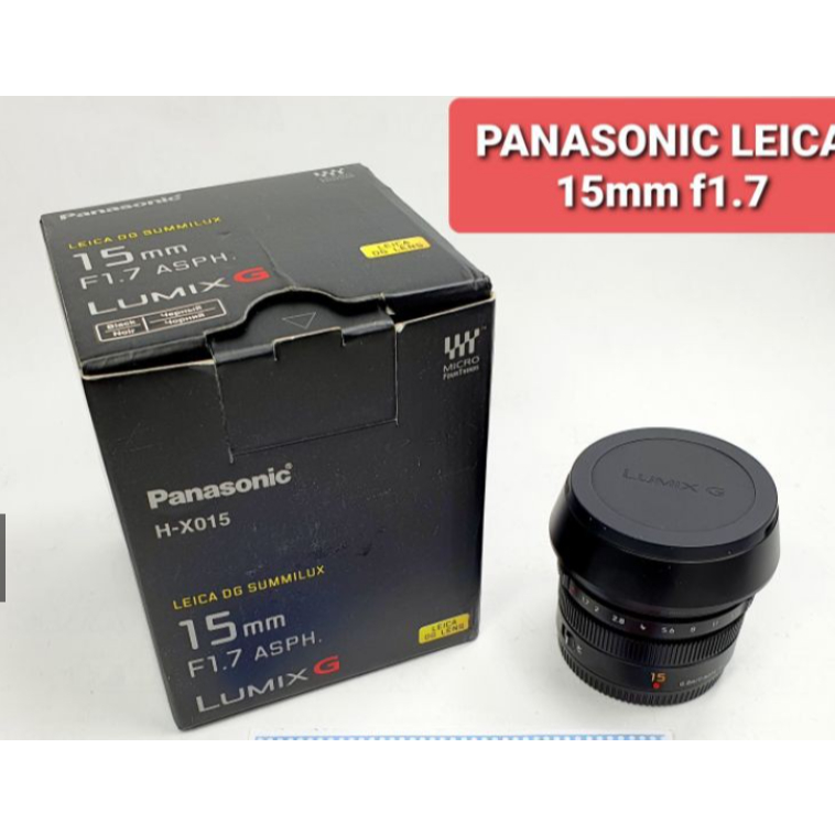 Panasonic Leica 15mm f1.7 มือสอง  ใช้งานได้ปกติ ซื้อจากร้านCAMERA2U