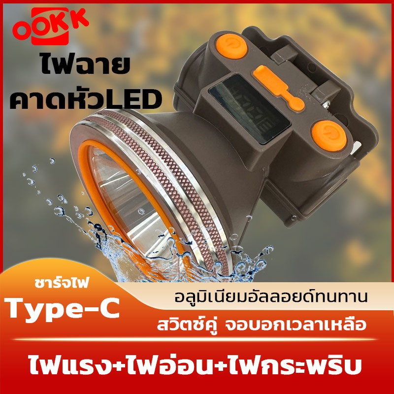 NEOBEE รุ่น A7 ไฟฉายคาดหัวแท้LED USB TYPE-C ไฟฉายแรงสูง ปรับได้ 3 ระดับ แบตอึด ส่องแสงได้ไกล