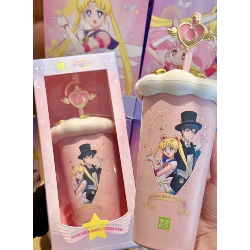 พร้อมส่ง แท้100% แก้ว Sailor Moon x Naixue ร้านชาชื่อดังจากจีน