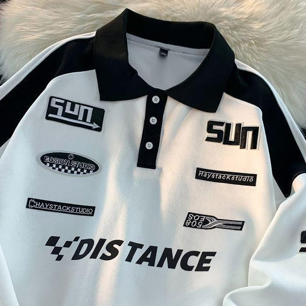 🌻Dahong🌻  2616/2433 เสื้อสเวตเตอร์คอปก แขนยาว