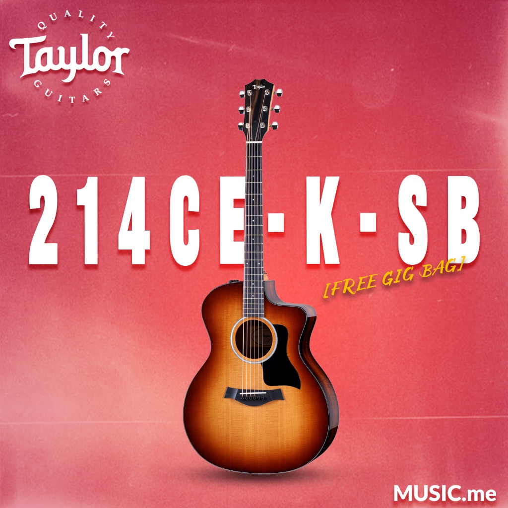 TAYLOR 214CE-K-SB [FREE GIG BAG]