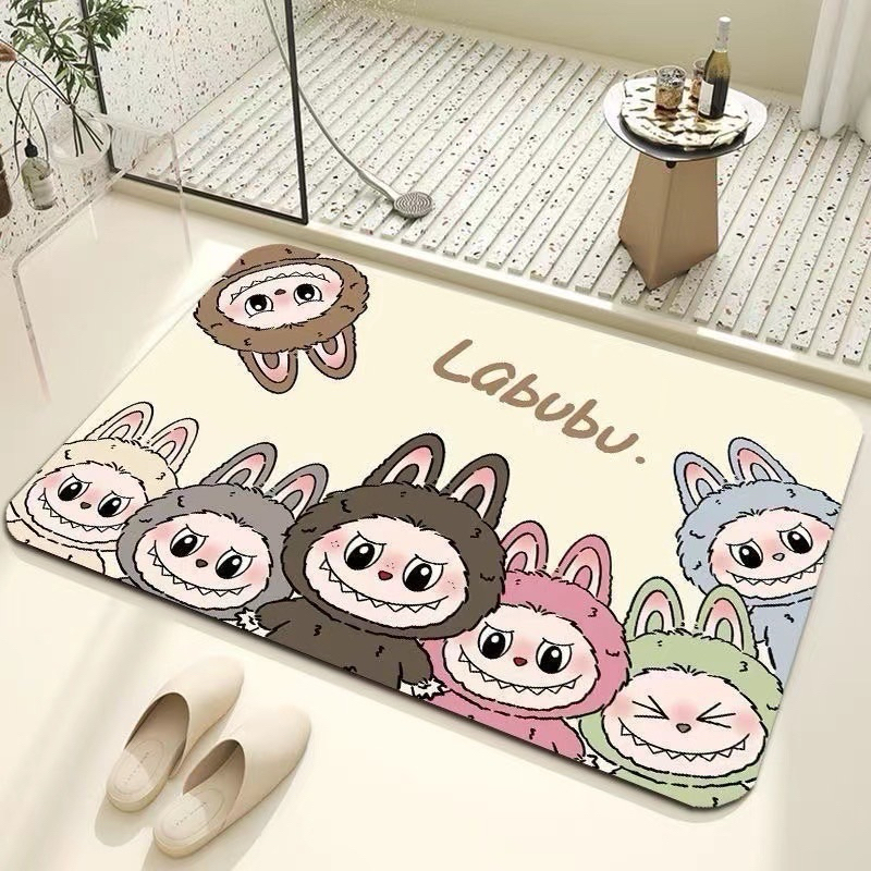 [ส่งฟรี EMS] พรมเช็ดเท้าลาบูบู้ labubu