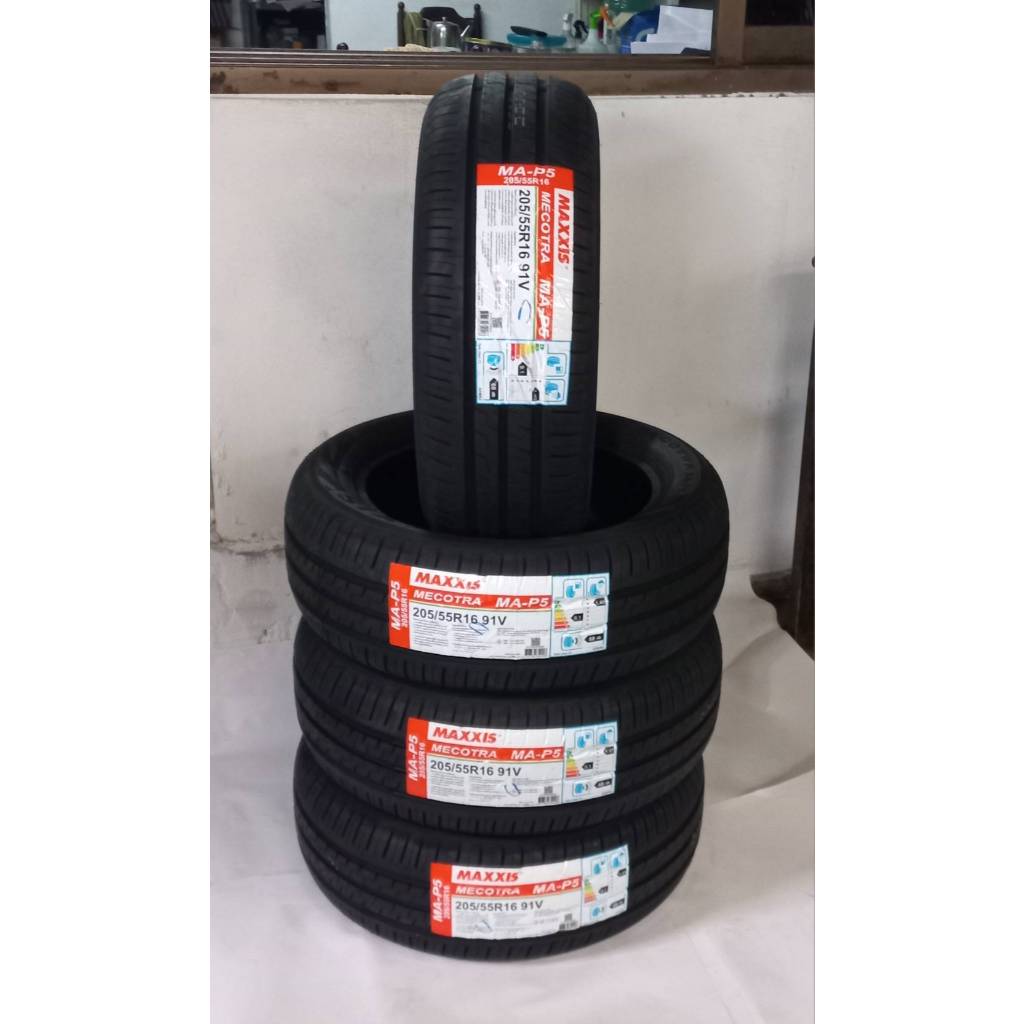 ยาง MAXXIS Size 205/55R16 ยางนอก 4 เส้น ราคาสุดคุ้ม ( ขอบ16 ) ยางใหม่ จำนวน 4 เส้น แถมจุ๊กยาง 4 ตัว 