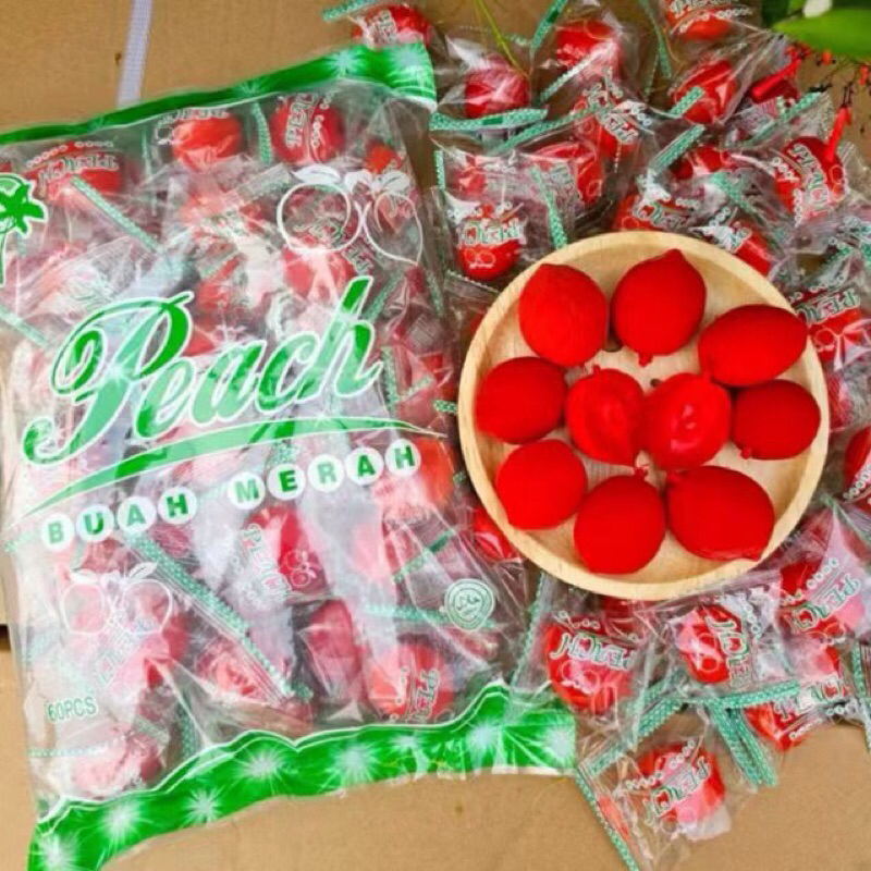 (1กิโลกรัม)ท้อแดง ลูกพีชแช่อิ่ม รสเปรี้ยว หวาน อร่อย เนื้อแน่น ไม่มีเมล็ด พร้อมส่งด่วน