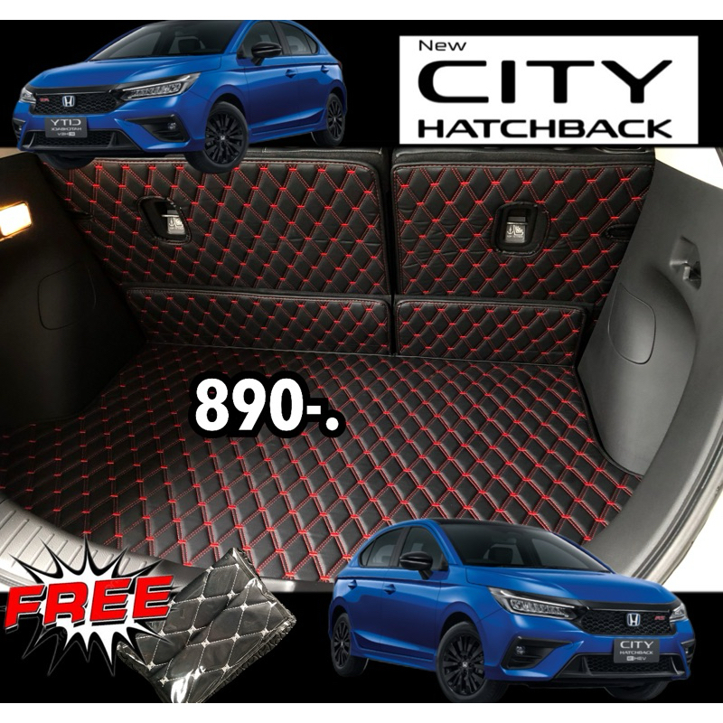 (ปิดเบาะ-ท้ายรถ)CITY HATCBLACK แถมฟรี!!สายคาดเบล์ (สีสันของการใช้ท้ายรถให้มีสีสัน)