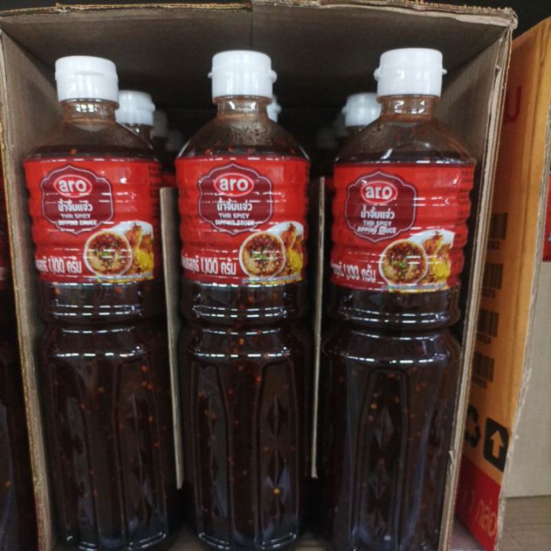 น้ำจิ้มแจ่ว ตราเอโร่ ขนาด 1100กรัมต่อขวด+++ARO Thai Spicy Dipping Sauce 1100g/bottle+++