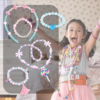 diy ชุดลูกปัด ร้อยลูกปัด diy 24ช่องพร้อมอุปกรณ์ครบเซ็ต เครื่องประดับDIY ชุดหัดร้อยลูกปัด