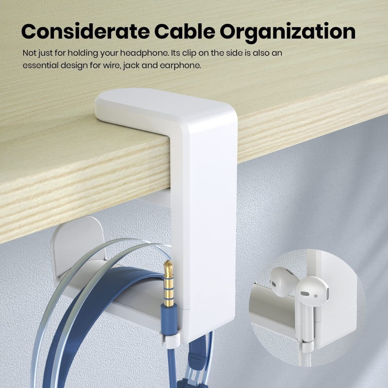 ที่แขวนหูฟังแบบหนีบโต๊ะ 360 องศา ดีไซน์ทันสมัย ช่วยประหยัดพื้นที่ในการทำงาน - รูปที่ 3