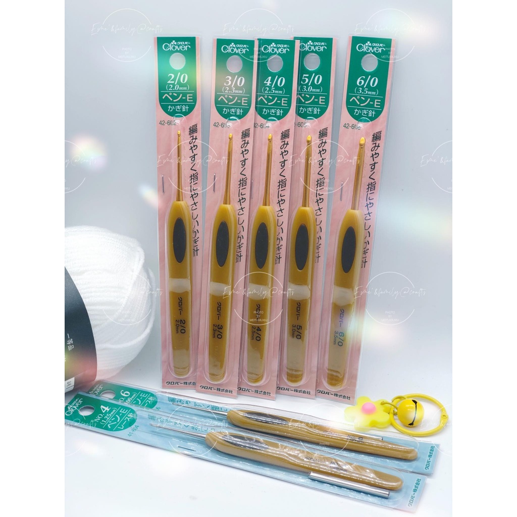 เข็มถักโครเชต์ Clover Soft Touch หัวเงิน และ หัวทอง แท้ญี่ปุ่น พร้อมส่งจ้า