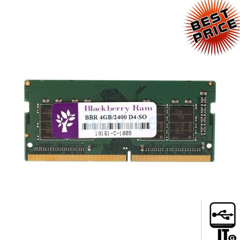 RAM DDR4(2400, NB) 4GB Blackberry 8Chips แรม ประกัน LT. NOTEBOOK DDR4(2133-2400)