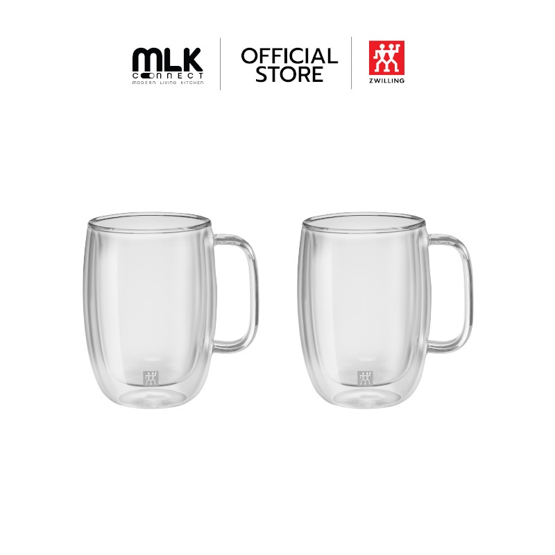 ZWILLING แก้วดับเบิ้ลวอลล์ลาเต้ 450 มล. 2 ชิ้น รุ่น Sorrento N39500114
