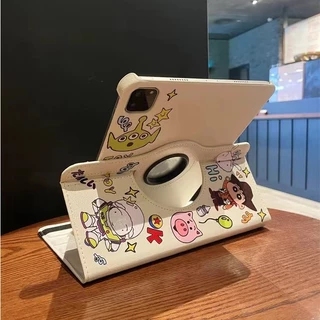 ⭐24 ชั่วโมงส่ง⭐ Crayon Shin-chan เคส for iPad pro 2024 11 Gen11 10 10.9 2022 Gen9 10.2 เคสไอแพด Air5 6 7 Caseการหมุน 360