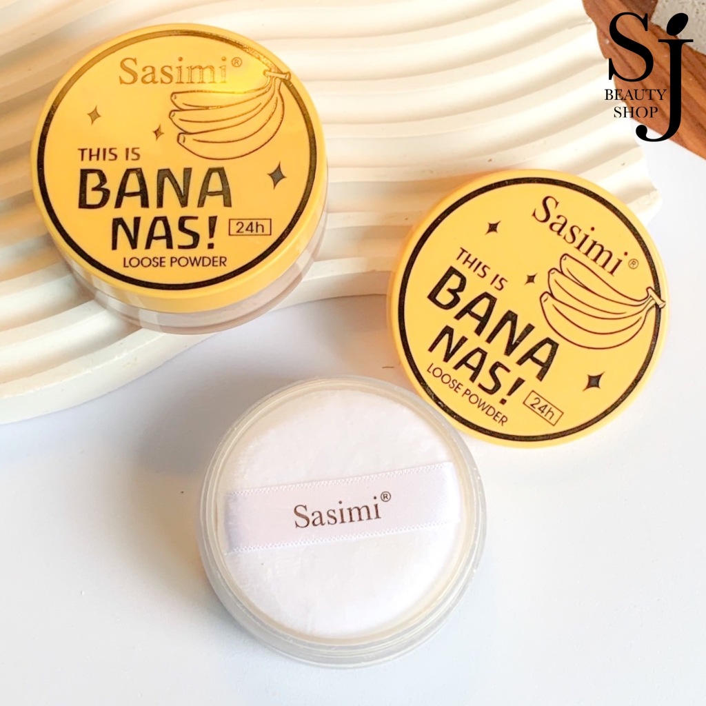 SASIMI Banana Loose Setting Power แป้งฝุ่นเนื้อแมทต์ เนียนละเอียด ควบคุมมันตลอดวัน 24hr