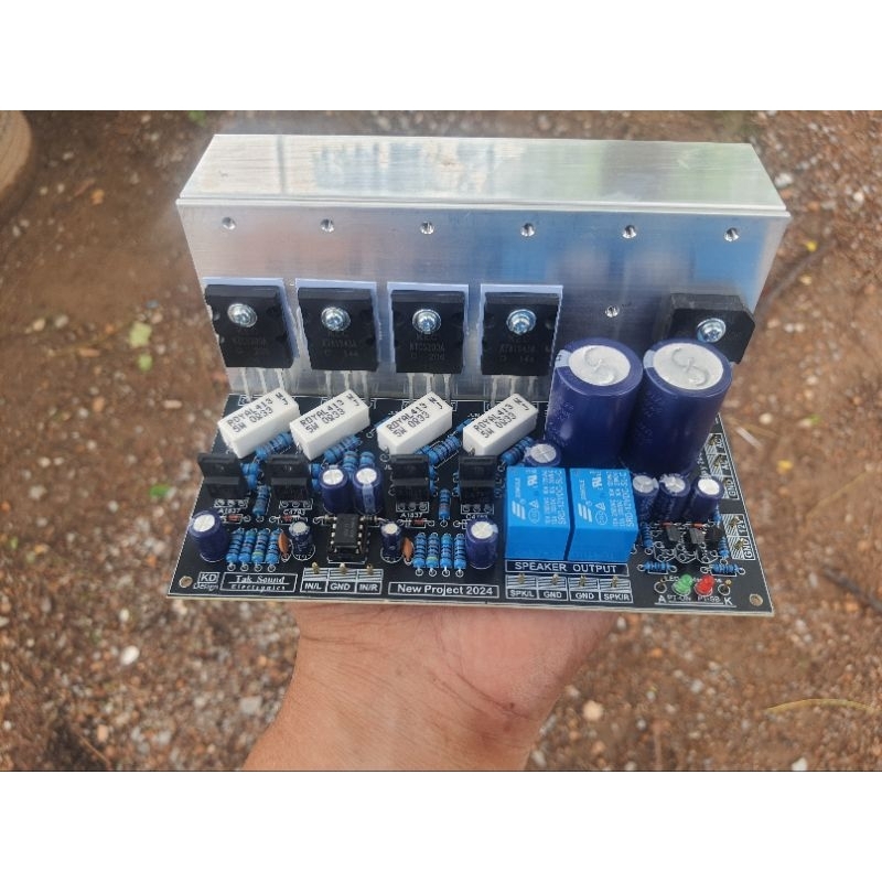 ชุดโมดูล741มินิtr1+1แบบสเตอริโอพร้อมชุดไฟและมีป้องกันลำโพงในตัว