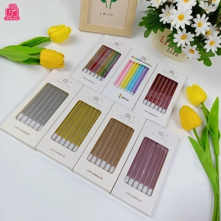 เทียนวันเกิด เทียนปักเค้ก เทียนดินสอยาวเคลือบเมทาลิค พร้อมส่ง