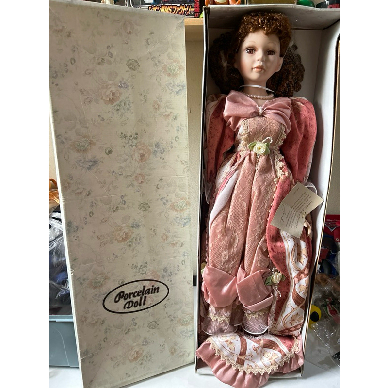 ตัวใหญ่ 27 นิ้ว งานเก่า วินเทจ สภาพสวย Vintage Lot of 2 Porcelain Dolls In Perfect Condition