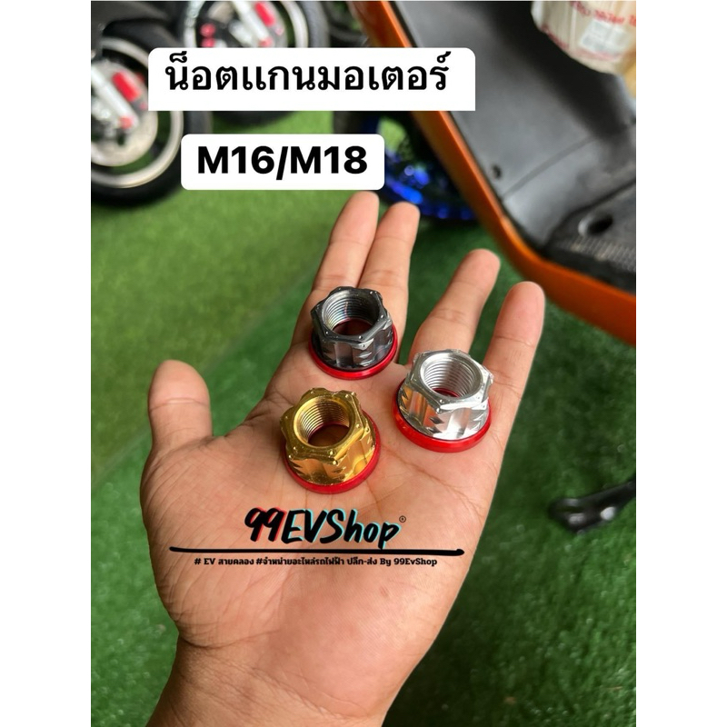 น็อตมอเตอร์สเเตนเลส   M16/M18 (ราคาต่อคู่) สอบถามก่อนสั่ง 🇹🇭