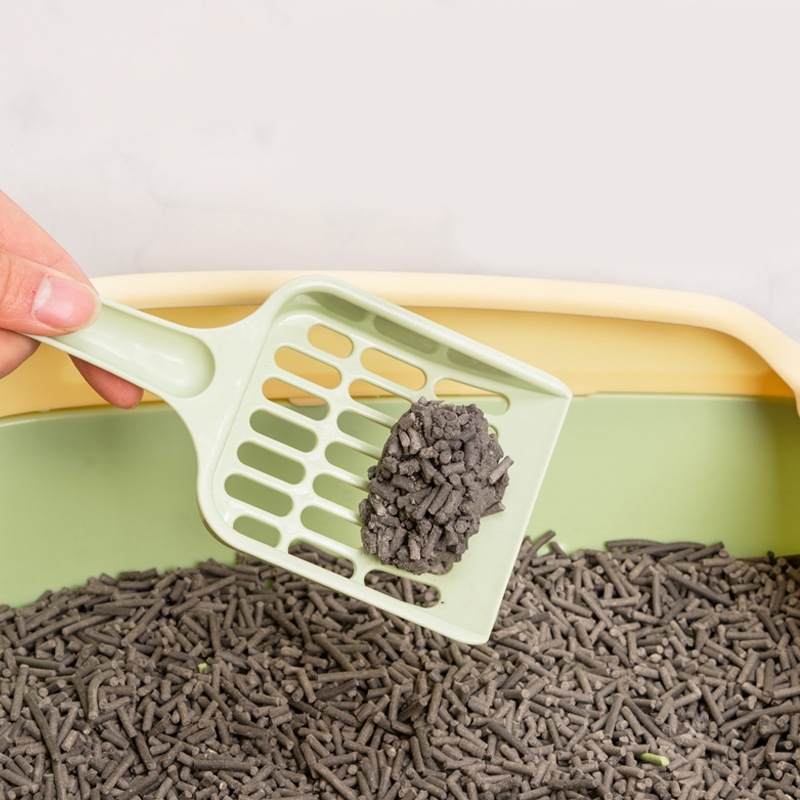 ที่ตักทรายเเมว สีสันสดใส ที่ตักทรายแมวรูปหน้าเเมว ช้อนตักทรายเเมว ขนาดใหญ่ หนา ขนาด 8.8x19.8x2.5x cm 🔥 พร้อมส่ง 🔥 - รูปที่ 2