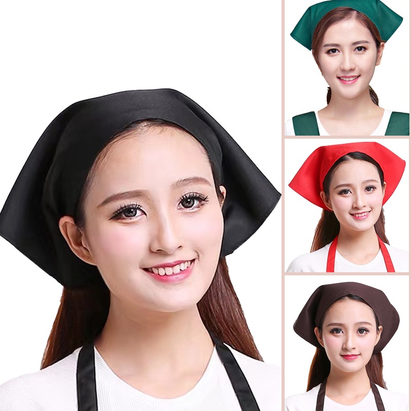【จัดส่งฟรี】4 สีเลือกหมวกเชฟหมวกเชฟหมวกสำหรับการปรุงอาหารครอบครัว