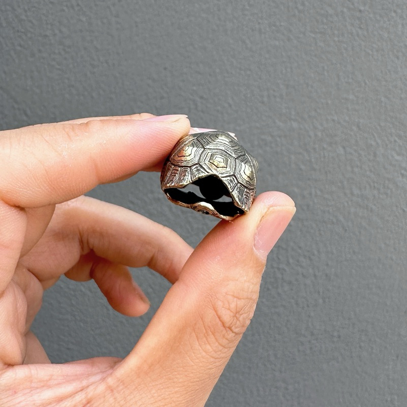 พวงกุญแจกระดิ่งเต่า Tortoise Bell 2.8ซม. ขนาดเล็กมาก! [ทองเหลือง]