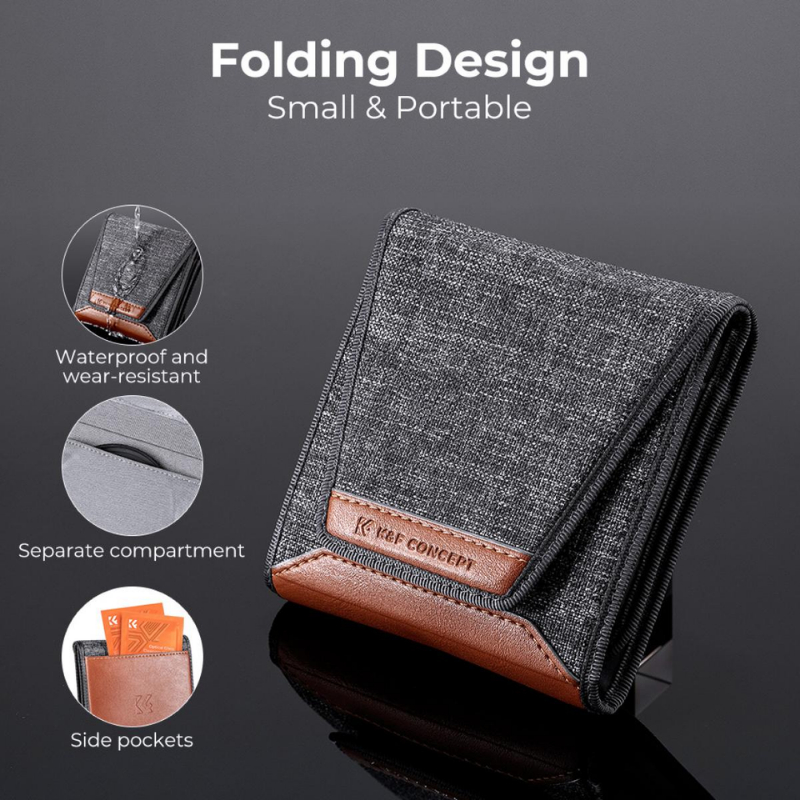 K&F Nano-K Filter Kit MCUV+CPL+ND4 with Lens Cleaning Cloth and Filter Bag